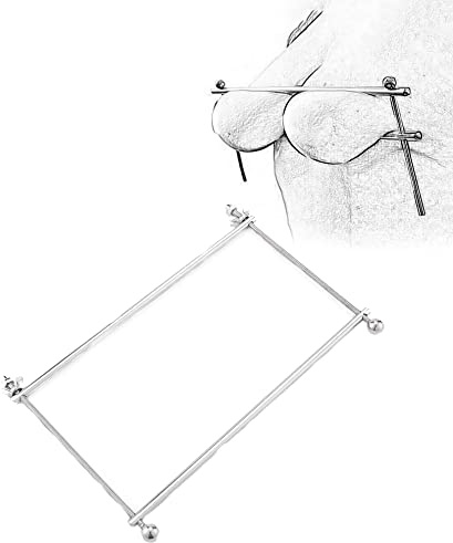TRQOYTU Bondage Fetish Morsetto Per Seno Femminile E Cremagliera Stimolatore Del Seno Morsetti Per Capezzoli Schiavo Morsetti Per Capezzoli Barra Di Divaricamento Bondage Gogna Del Seno Tortura