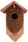 Esschert Design Nistkasten, Vogelhaus mit Höhle aus Kokos, ca. 15,2 cm x 10,2 cm x 26,2 cm