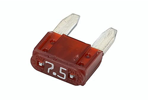 Hella Fusible - Fusible mini con conector plano - 7.5A - marrón - Cant.: 5 - 8JS 728 596-891, 7,5A (marrón)