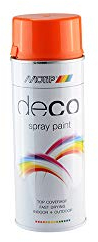 Bombe de peinture MOTIP GLYCERO BRILLANT Orange KTM 400ml