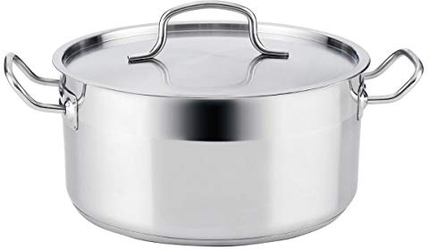 Quid Cook INOX Basika Kasserolle, Edelstahl 30 x 14,5 cm