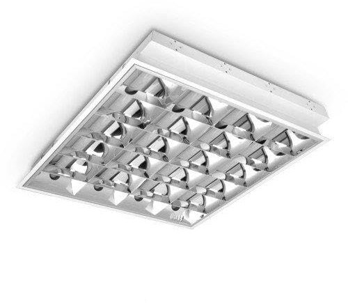 Rasterleuchte, Einbauleuchte, Rastereinlegeleuchte, Bürolampe, 4x10W, Schnellmontage, Deckenleuchte, Bürobeleuchtung