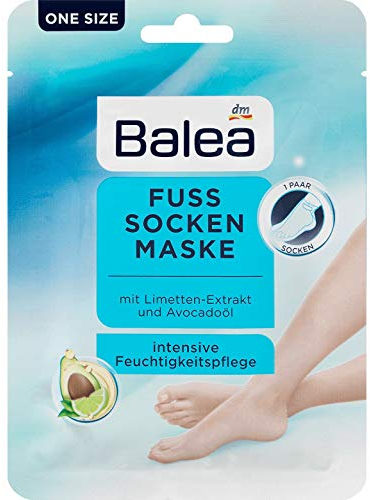 Balea - Fuss Socken Maske - mit Limette-Extrakt und Avocadoöl