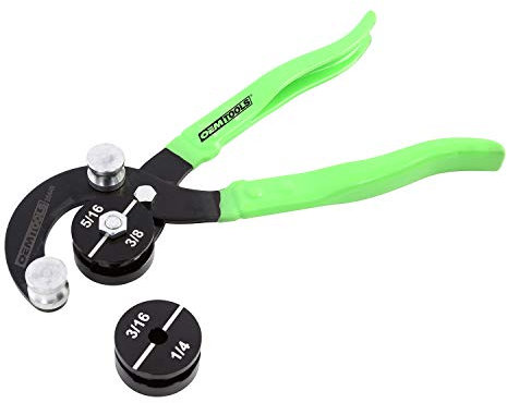 OEMTOOLS 25440 Pince à cintrer professionnelle en acier inoxydable pour tuyau de frein, 0,8 cm, 1 cm, 0,5 cm et 0,6 cm