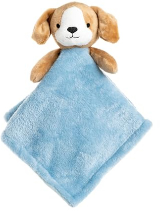 KIDS PREFERRED Carter's Baby Blanket Unisex Loveys for Babies Essentials, Newborn Boys and Girls Security Blankets with Soft Minky Fabric, Snuggle Toy Plush Stuffed Animal - Puppy