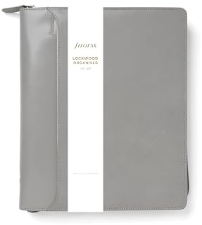 Filofax Lockwood Organiseur à fermeture Éclair Béton Format A5
