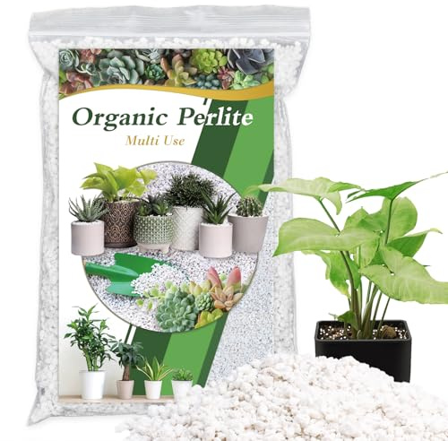 HAINANSTRY Perlite biologica per piante, migliora il drenaggio e l'aerazione del suolo, perlite perfetta per le piante all'interno e all'esterno, perlite orticola per il giardinaggio, perfetta