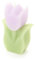 NUVOLE DI STOFFA Candela Tulipano Pasquale in Cera Dorothy 6x2.5x9.5 cm 3 Varianti(1pz) Viola