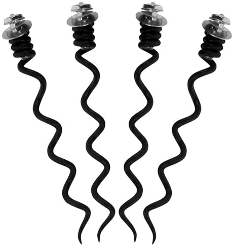 Baluue Kit 4 Pièces Spirales Métalliques de Rechange pour Ouvre-Bouteille Embouts Spiralés Compatibles Tire-Bouchon Accessoire Pratique pour Réparation de Forets Usage Vin Bière et
