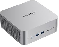 MINISFORUM AI X1 Mini PC Barebone, AMD Ryzen AI 9 HX 470 (12C/24T, fino a 5,2 GHz, 86 TOPS), Radeon 890M, 2x USB4, OCuLink, Quad 4K Output, Wi-Fi 7, 2,5GbE, Senza RAM/SSD