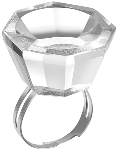 CIMAXIC Anello Porta Pigmento per Tatuaggi Tazza in Metallo e Vetro, Facile da Pulire e Portatile, per Extension Ciglia e Trucco Semipermanente