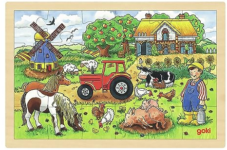Goki 57891 - Einlegepuzzle - Müllers Farm