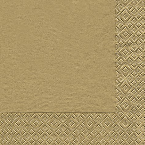 20 Servietten Uni Gold/Modern Colours/einfarbig/zeitlos 33x33cm