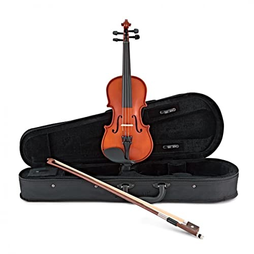 Violín con arco y estuche tamaño 1/16 para niños de 3 a 5 años de Gear4music