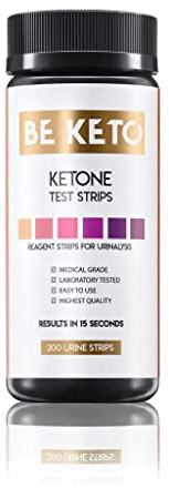 Tiras reactivas de cetona 200 unidades