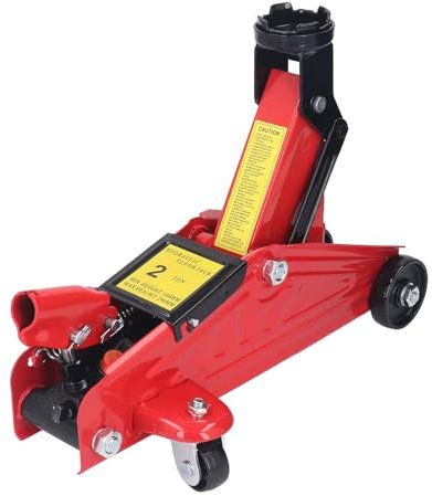 Rangierwagenheber, Hydraulischer 2T-Wagenheber, Robuste Robuste Stahlkonstruktion, Stabiles Heben für Pkw, LKW, SUVs, mit Rädern für Einfaches Anheben, Wagenheber