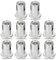 70 Pcs Rivet Nuts M5, 304 Stainless Steel Flat Head Threaded Insert Nutsert Blind Rivets Nut Insert Nutsert Rivnuts Threaded Rivet Nuts for Metal Wood Aluminium