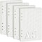 XSHAO® A5 Papier Kariert, 180 Blätter 6 Löcher Papier Nachfüllbare Refill Ringbucheinlagen für A5 Notizbuch/Tagbuch/Skizze/Malerei