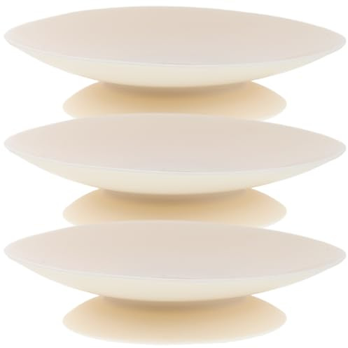 HONITANO 3 pezzi di ventose in silicone: ventose a doppia faccia - supporto per utensili - supporti di fissaggio per piatti e piatti per bambini e anziani