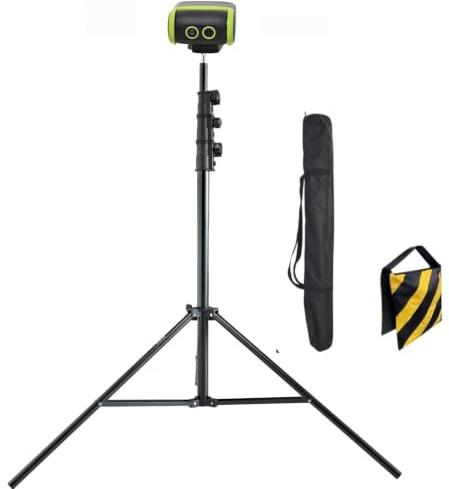 Fotoleey 13 ft Heavy Duty Tripod for Xbotgo Chameleon/Falcon/Lights - Thickened Tube with Spring Shock Absorption, Quick-Release Adapter, with Carrying Bag and Sandbag