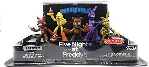Funko 24147 Five Nights at Freddy'S Figuras de acción Exclusivo Freddy, Chica, Bonnie, Springtrap, Foxy