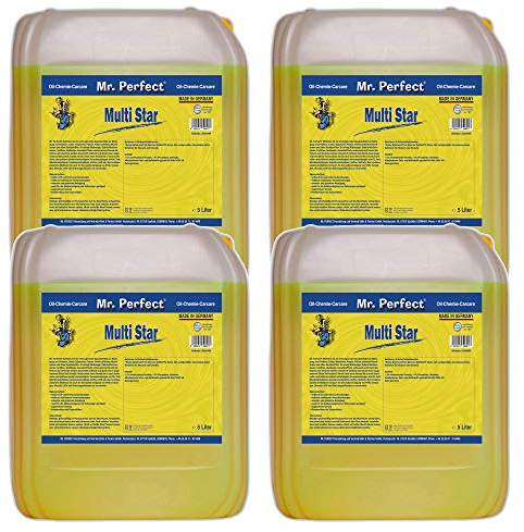 Mr. Perfect® Multi Star - nettoyage de véhicules, textiles et plastiques, 4 x 5 litres