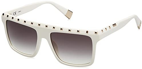 Furla Damen Sfu535 Sonnenbrille, Glänzend Full Cream, 52