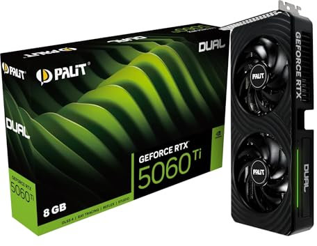 Palit GeForce RTX 5060 Ti Dual OC (8 Go GDDR7/PCI Express 5.0/2632 MHz/28000 MHz)