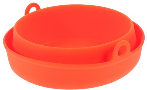 VICASKY Cubo de barbacoa plegable con inserto de altura ajustable para limpieza de aceite y grasa sin esfuerzo para accesorios de barbacoa y camping reutilizable