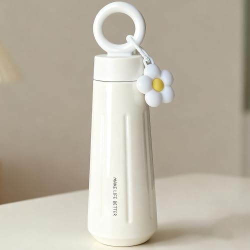 Disoza 450 ml vit termosmugg kaffe to go kaffemugg resemugg kaffemugg to go mugg med lock, termokaffekopp, termosmugg med lock