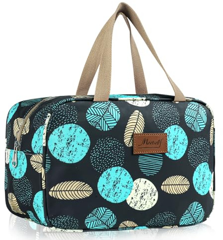 Aucuu Volle Größe Kulturbeutel, Reise Kulturbeutel, Kosmetiktasche Damen, Reise Make-up Taschen Organizer, Groß Waschtasche Make up Tasche mit Griff für Zubehör für Damen Herren