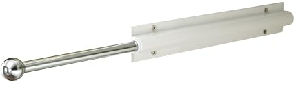 Easy Track RA1204 12 Inch Easily Accessible Metal Sliding Wardrobe Closet Organizer Rod with Installation Hardware Included, White