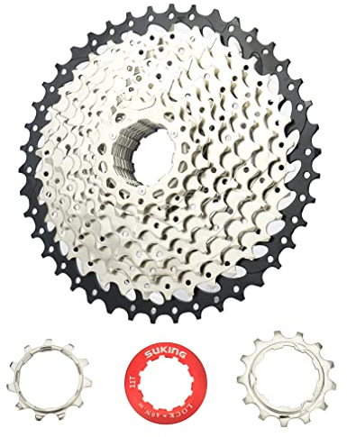 CYSKY Cassette de 10 velocidades 11-42T MTB Cassette 10 velocidades para Bicicleta de montaña, Bicicleta de Carretera, MTB, BMX
