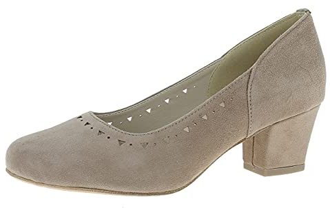Hirschkogel Damen Pumps, Taupe, 41 EU