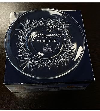 Paşabahçe Timeless Tea Plate (6 Pieces) Clear