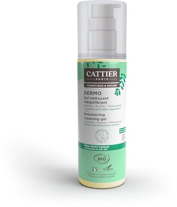 Cattier Dermo Gel Nettoyant Rééquilibrant Peaux mixtes à grasses 200ml