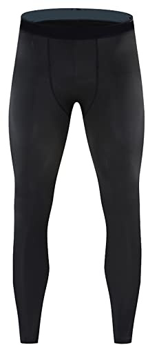 RiToEasysports Kompressionsbyxor för män snabbtorkande snäva leggings stretch smal träningsbyxor med andningsbart material för fitness yoga löpning