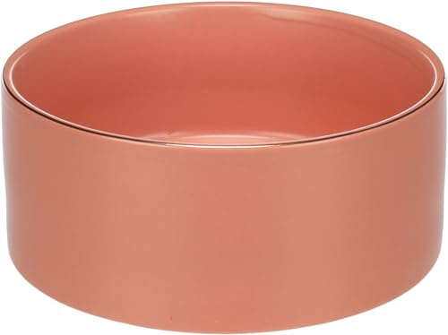 ciotole per gatti - ciotola Eram rosa in ceramica smaltata - lavabile in lavastoviglie - rotonda - 1,2 l - Flamingo