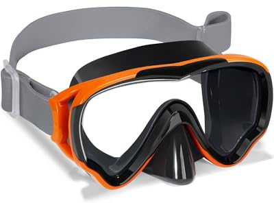 ITOWE Kids Swimming Goggles with Fabric Strap, Swim Goggles with Nose Cover for Kids 6-14 4-7 8-12 3-5 Boys Girls Youth, No Leak Anti Fog 180° Clear Vision Pool Water Elastic Strap Swim Goggles