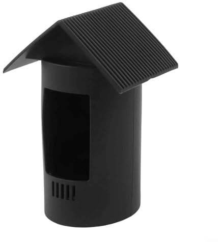 Waterproof Silicone Case for Ring Stick-Up Cam Plug-In, Full Protection Cover, Weather Resistant,Black