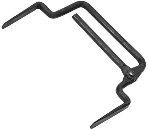 Toddmomy Pinza Regolabile per Mattoni in Acciaio Robusto Morsetto Multiuso per Sollevamento Facile di Blocchi Strumento Ergonomico per Edilizia Impugnatura Singola Capacità di Presa Fino