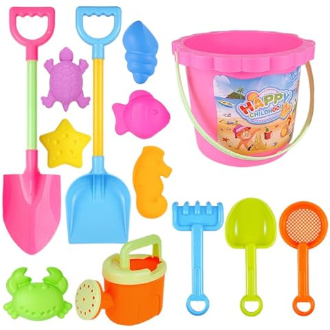 Giochi Da Spiaggia - 13 Pezzi Divertenti Interattivi,Set Di Giocattoli Da Sabbia | Per Le Vacanze Estive, Viaggi E All'Aria Aperta Con Acqua, Piscina, Giardino E