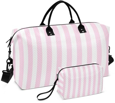 Helgväska set dubbel väska set ultraljud quiltad vagn ärm rymlig camping, Mjuk rand, One Size, Klassisk