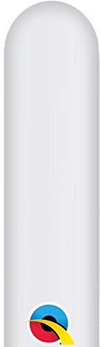 Qualatex 260Q weiße Bleistift-Latex-Luftballons, 100 Stück