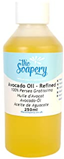 Avocado Oil - 250ml Refined Cosmetic Grade for Massage, Aromatherapy, Soap and Natural Skin Care