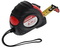 GEDORE red Cinta métrica, Cinta medidora, 3 m, Clase de precisión II, Magnética, Recogida automática de la cinta, Con clip de metal, R94550003
