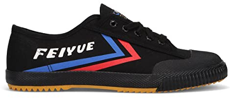 FEIYUE Fe Lo 1920 Low Top Canvas Performance Shoe with Rubber Sole Everyday Fashion Sneaker, Black, 6 Women/4 Men