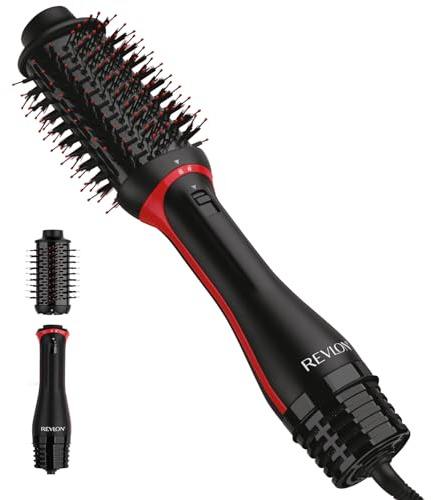 REVLON One Step Volumizer Plus Hair Dryer and Styler | More Volume, Less Damage, and More Styling Control for Easy and Fast Salon-Style Blowouts, Plus Travel Friendly (Black)