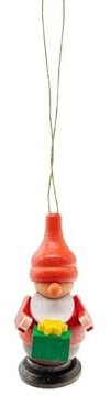 Rudolphs Schatzkiste Baumbehang Zwerg mit Geschenk BxHxT 3x6x3cm NEU Christbaum Christbaumschmuck Weihnachten Baumschmuck Holzschmuck Holz Seiffen Erzgebirge Strauchbehang Dekoration