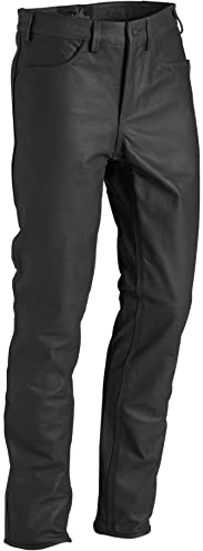 La Chasse Jagd Lederhose aus Büffelleder für Herren strapazierfähig Büffellederhose Jagdlederhose Jagdhose von Oefele Jagdbekleidung (as3, Numeric, Numeric_26, Regular, Regular, Schwarz)